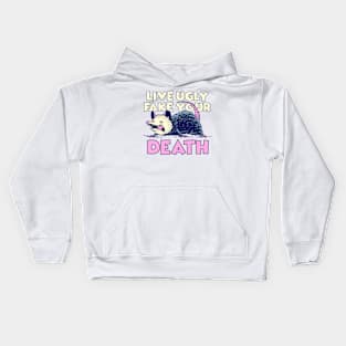 Possum - live ugly fake your death Kids Hoodie